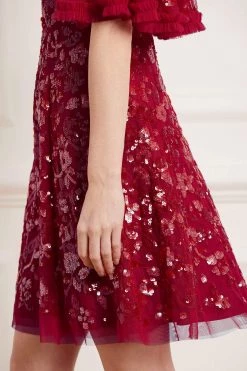 Needle & Thread Holding LTD Sequin Ribbon Mini Dress All - Womenswear 10 Needle & Thread Holding LTD Sequin Ribbon Mini Dress All - Womenswear