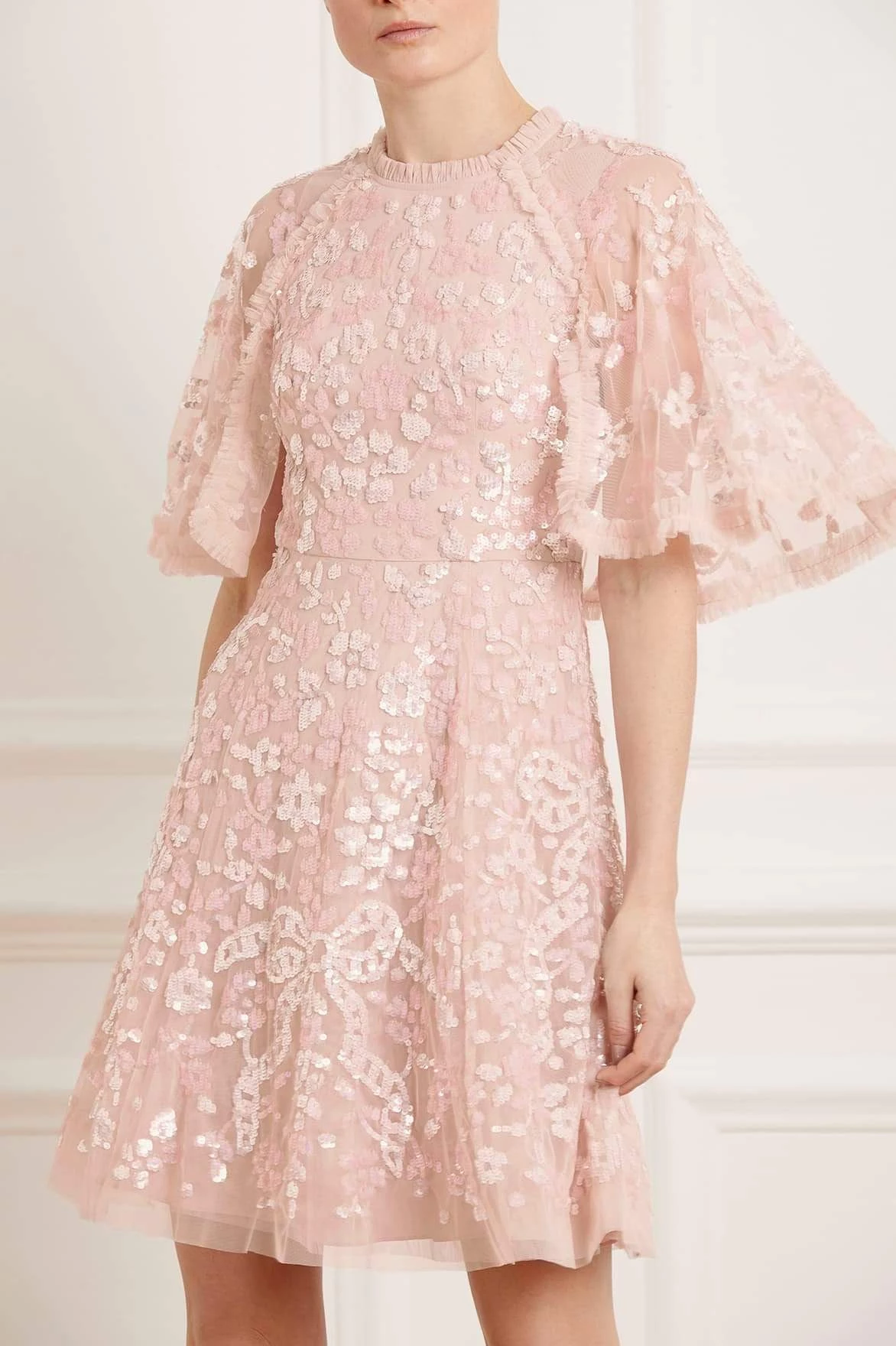 Needle & Thread Holding LTD Sequin Ribbon Mini Dress 1 Needle & Thread Holding LTD Sequin Ribbon Mini Dress