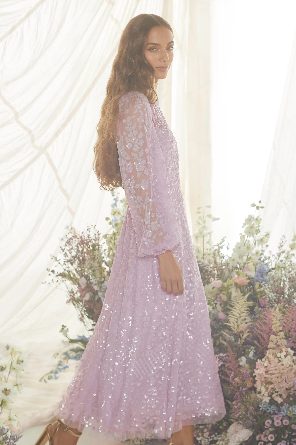 UK Needle & Thread Holding LTD All - Womenswear Seren Long Sleeve Ballerina Dress 8 UK Needle & Thread Holding LTD All - Womenswear Seren Long Sleeve Ballerina Dress