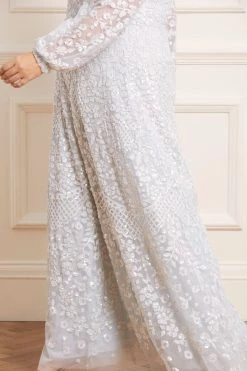 Needle & Thread Holding LTD Seren Long Sleeve V-Neck Gown All - Womenswear