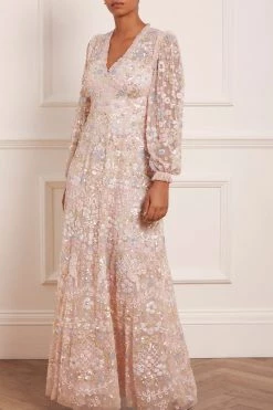 Needle & Thread Holding LTD Shimmer Fairytale V-Neck Gown All - Womenswear