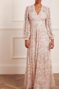 Needle & Thread Holding LTD Shimmer Fairytale V-Neck Gown All - Womenswear
