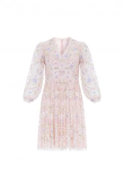 Needle & Thread Holding LTD All - Womenswear Shimmer Fairytale V-Neck Mini Dress