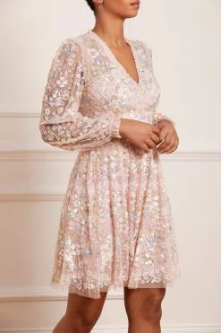 Needle & Thread Holding LTD All - Womenswear Shimmer Fairytale V-Neck Mini Dress