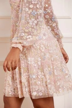 Needle & Thread Holding LTD All - Womenswear Shimmer Fairytale V-Neck Mini Dress