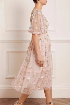 Needle & Thread Holding LTD Shimmer Primrose Midaxi Dress