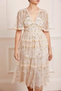 Needle & Thread Holding LTD Shimmer Primrose Midaxi Dress