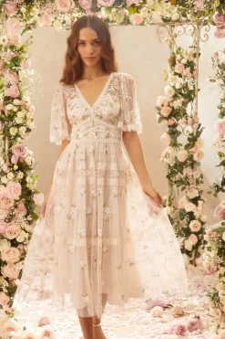 Needle & Thread Holding LTD Shimmer Primrose Midaxi Dress