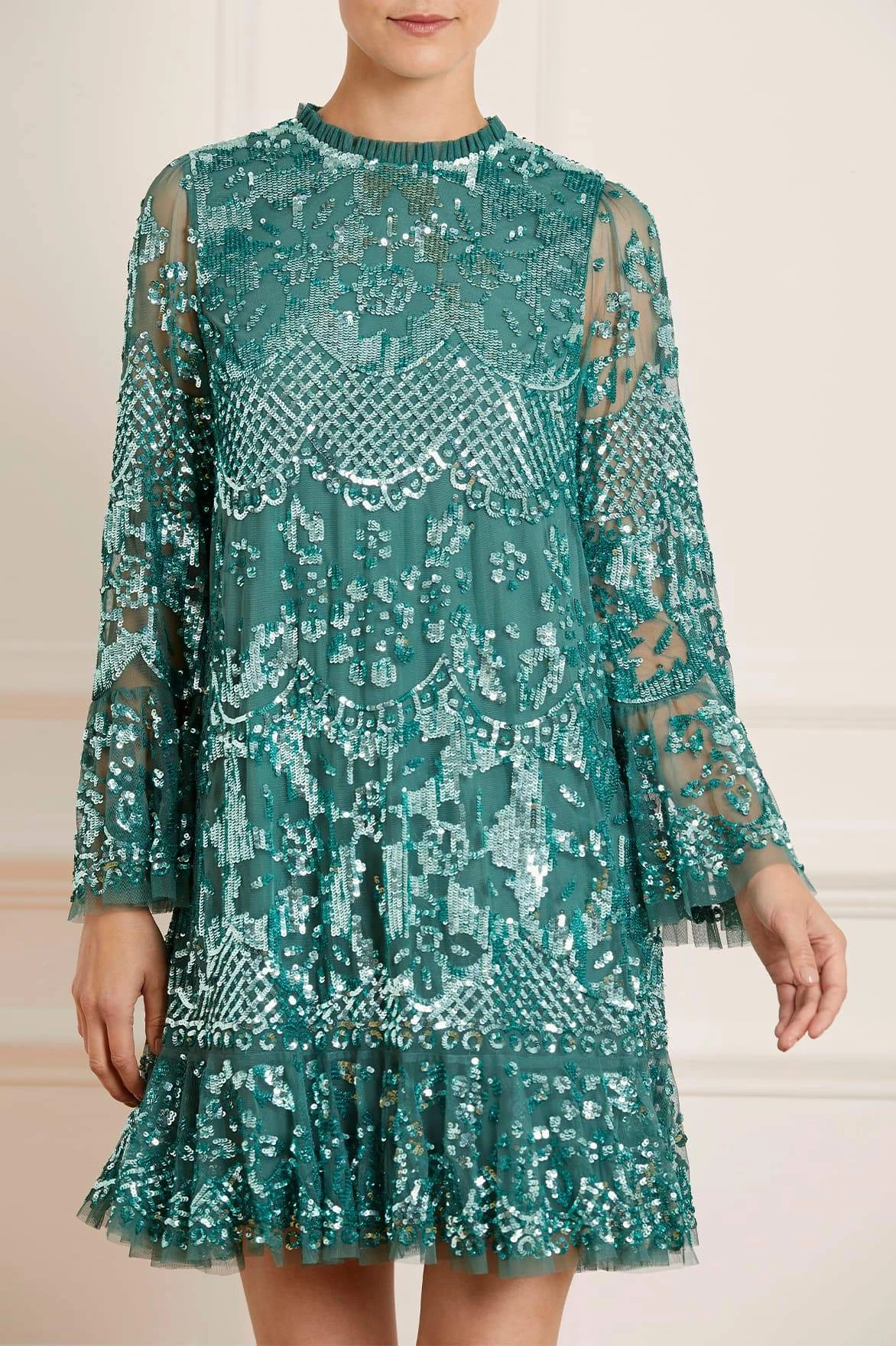 Needle & Thread Holding LTD Snowdrop Mini Dress All - Womenswear 1 Needle & Thread Holding LTD Snowdrop Mini Dress All - Womenswear