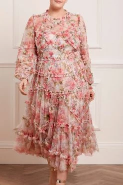 Needle & Thread Holding LTD Summer Song Diamond Ruffle Ballerina Dress