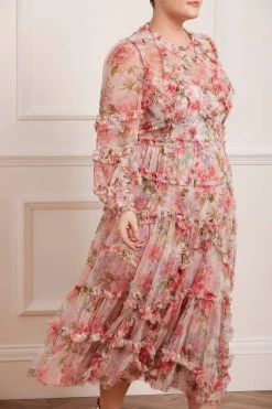 Needle & Thread Holding LTD Summer Song Diamond Ruffle Ballerina Dress