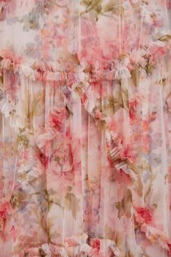 Needle & Thread Holding LTD Summer Song Diamond Ruffle Ballerina Dress