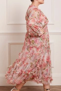 Needle & Thread Holding LTD Summer Song Diamond Ruffle Ballerina Dress