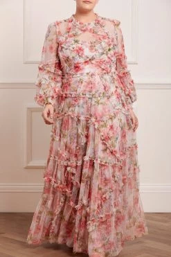 Needle & Thread Holding LTD All - Womenswear Summer Song Diamond Ruffle Gown