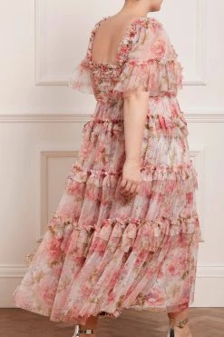 Needle & Thread Holding LTD All - Womenswear Summer Song Peaches Smocked Ankle Gown