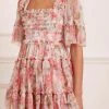 Needle & Thread Holding LTD Summer Song Peaches Smocked Micro Mini Dress All - Womenswear