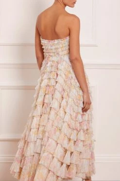 Needle & Thread Holding LTD Sunrise Bloom Corset Ankle Gown