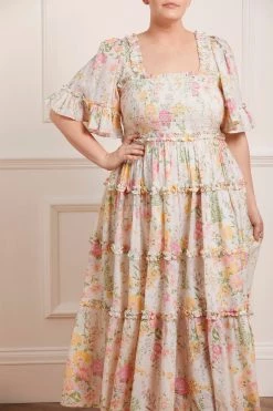Needle & Thread Holding LTD Sunrise Bloom Cotton Day Ankle Gown