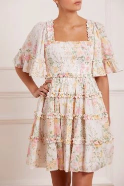 Needle & Thread Holding LTD Sunrise Bloom Cotton Mini Dress All - Womenswear