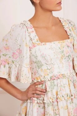 Needle & Thread Holding LTD Sunrise Bloom Cotton Mini Dress All - Womenswear