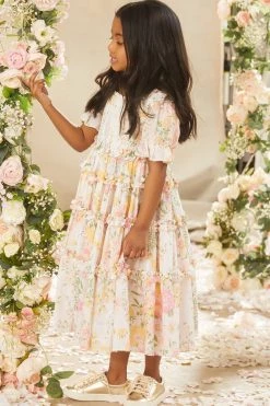 Needle & Thread Holding LTD All-Kids Sunrise Bloom Cotton Smocked Kids Dress