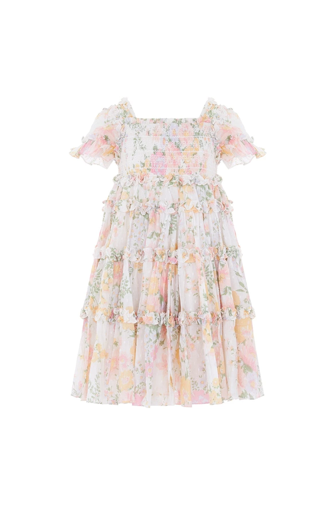 Needle & Thread Holding LTD All-Kids Sunrise Bloom Cotton Smocked Kids Dress 2 Needle & Thread Holding LTD All-Kids Sunrise Bloom Cotton Smocked Kids Dress