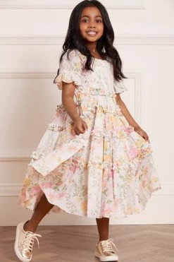 Needle & Thread Holding LTD All-Kids Sunrise Bloom Cotton Smocked Kids Dress 10 Needle & Thread Holding LTD All-Kids Sunrise Bloom Cotton Smocked Kids Dress