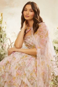 Needle & Thread Holding LTD Sunrise Bloom Midaxi Cape All - Womenswear