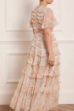 Needle & Thread Holding LTD All - Womenswear Sunrise Bloom Ruffle Short Sleeve Gown