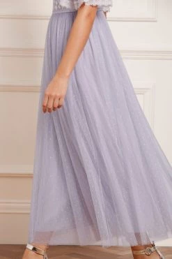 Needle & Thread Holding LTD Sweetheart Lace Bodice Ankle Gown