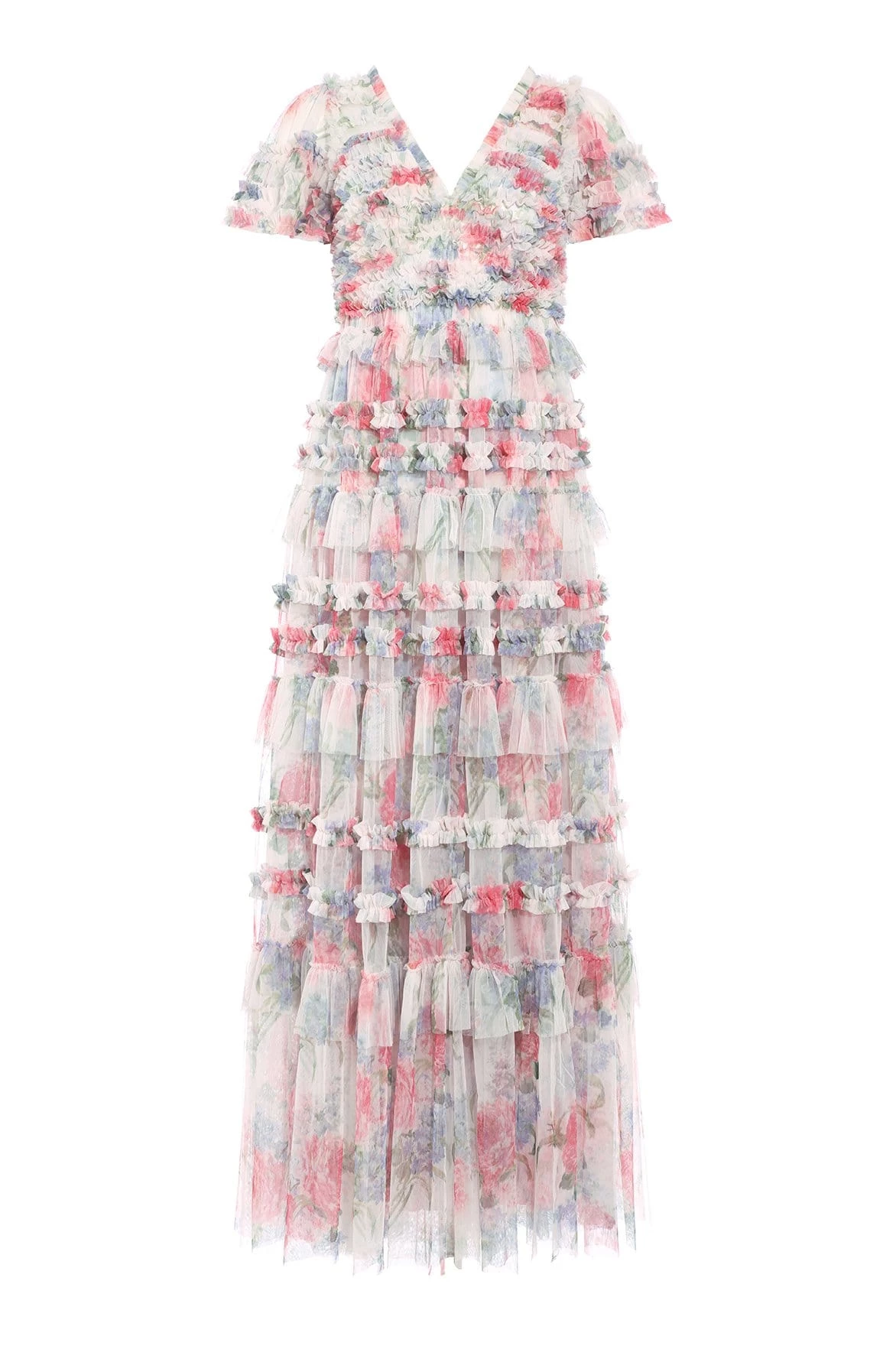 Needle & Thread Holding LTD Sweet Posy V-Neck Ruffle Gown 2 Needle & Thread Holding LTD Sweet Posy V-Neck Ruffle Gown