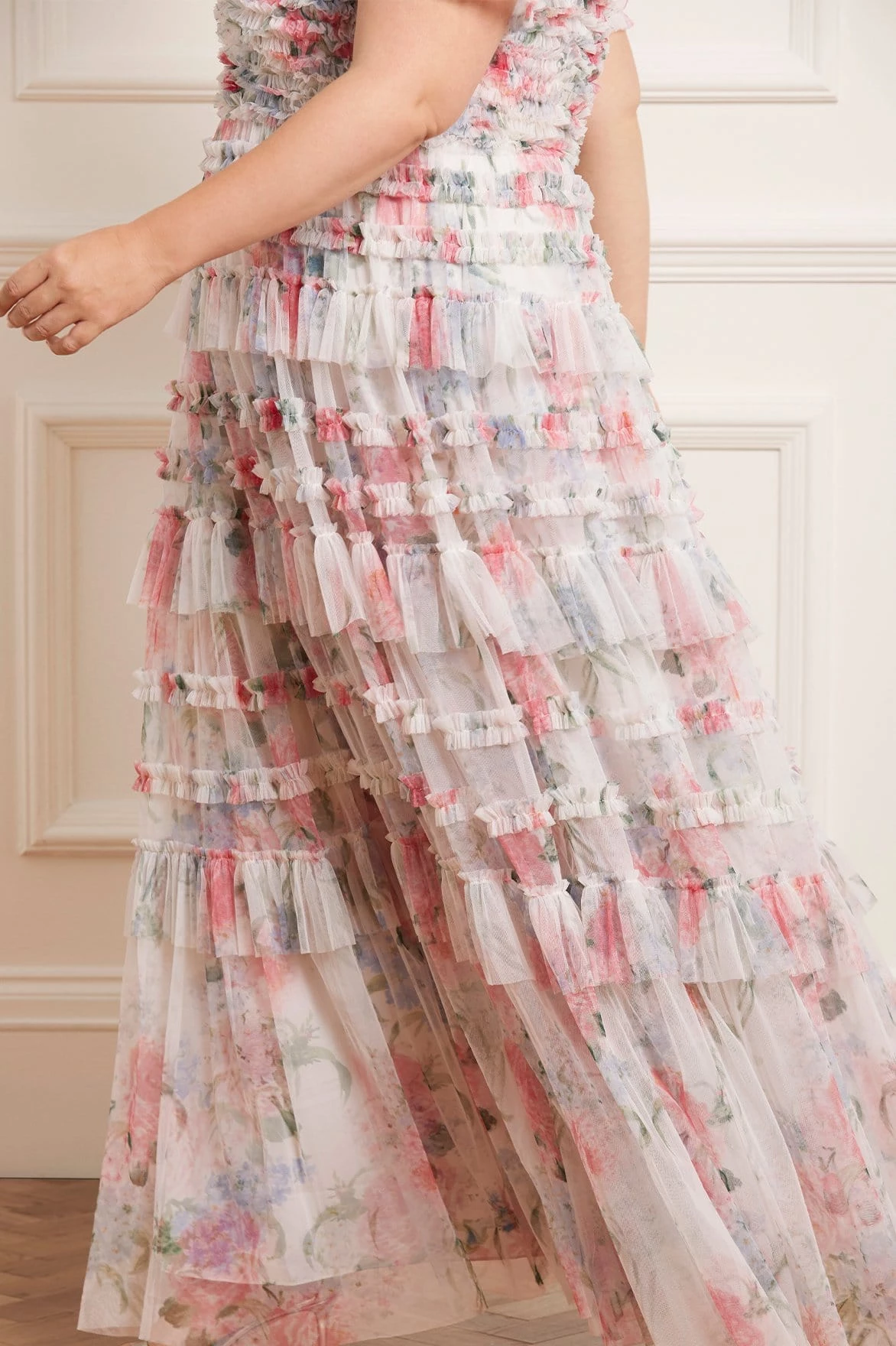 Needle & Thread Holding LTD Sweet Posy V-Neck Ruffle Gown 6 Needle & Thread Holding LTD Sweet Posy V-Neck Ruffle Gown