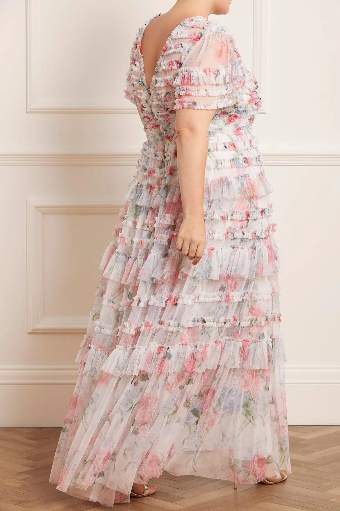 Needle & Thread Holding LTD Sweet Posy V-Neck Ruffle Gown 7 Needle & Thread Holding LTD Sweet Posy V-Neck Ruffle Gown