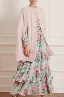 Needle & Thread Holding LTD All - Womenswear Sylvie Cable Cape 12 Needle & Thread Holding LTD All - Womenswear Sylvie Cable Cape