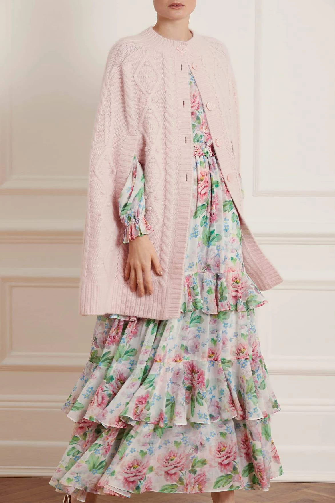 Needle & Thread Holding LTD All - Womenswear Sylvie Cable Cape 4 Needle & Thread Holding LTD All - Womenswear Sylvie Cable Cape