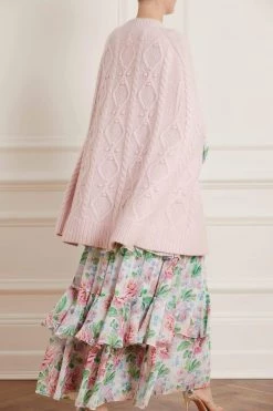 Needle & Thread Holding LTD All - Womenswear Sylvie Cable Cape 17 Needle & Thread Holding LTD All - Womenswear Sylvie Cable Cape