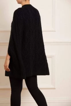 Needle & Thread Holding LTD All - Womenswear Sylvie Cable Jewelled Knee Length Cape 11 Needle & Thread Holding LTD All - Womenswear Sylvie Cable Jewelled Knee Length Cape