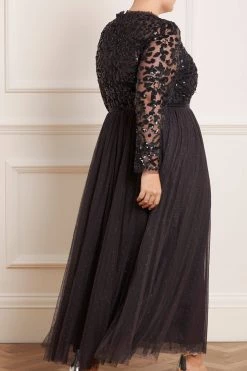 Needle & Thread Holding LTD Tempest V-Neck Bodice Ankle Gown All - Womenswear