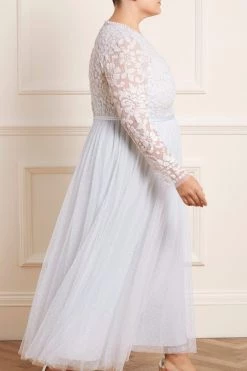 Needle & Thread Holding LTD Tempest V-Neck Bodice Ankle Gown