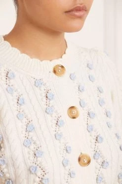 Needle & Thread Holding LTD Trailing Flowers Short Cardigan 12 Needle & Thread Holding LTD Trailing Flowers Short Cardigan