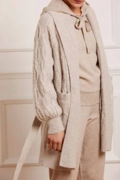 Needle & Thread Holding LTD Twisted Cable Knee Length Cardigan All - Womenswear 10 Needle & Thread Holding LTD Twisted Cable Knee Length Cardigan All - Womenswear
