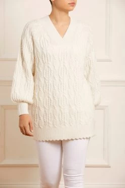 Needle & Thread Holding LTD All - Womenswear Twisted Cable Longline Jumper