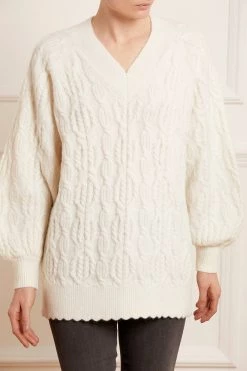 Needle & Thread Holding LTD All - Womenswear Twisted Cable Longline Jumper