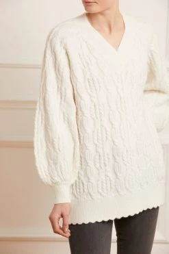 Needle & Thread Holding LTD All - Womenswear Twisted Cable Longline Jumper