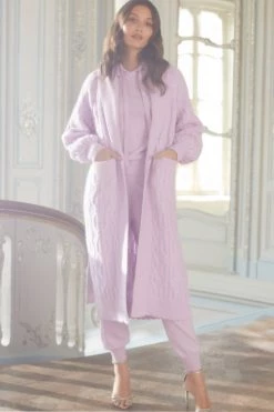 Needle & Thread Holding LTD Twisted Cable Maxi Cardigan All - Womenswear