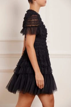 Needle & Thread Holding LTD New Arrivals Valentine Ruffle Micro Mini Dress