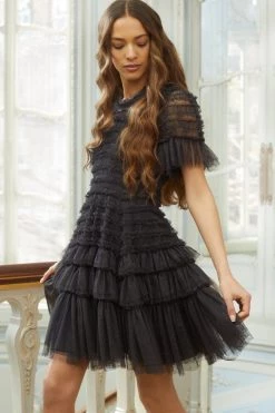 Needle & Thread Holding LTD New Arrivals Valentine Ruffle Micro Mini Dress