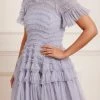 Needle & Thread Holding LTD New Arrivals Valentine Ruffle Micro Mini Dress
