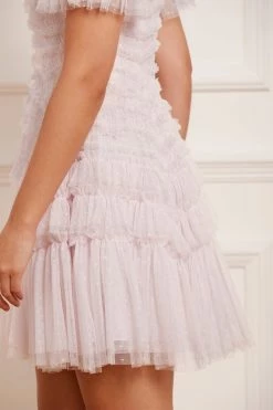 Needle & Thread Holding LTD New Arrivals Valentine Ruffle Micro Mini Dress