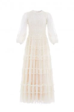 Needle & Thread Holding LTD Violet Shimmer Ankle Gown